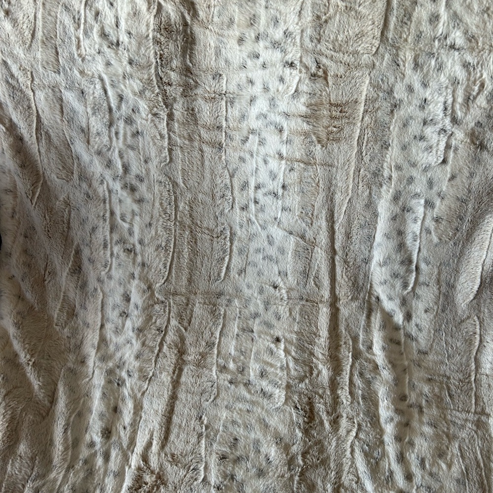 Elegant Faux Fur Animal Print Blanket